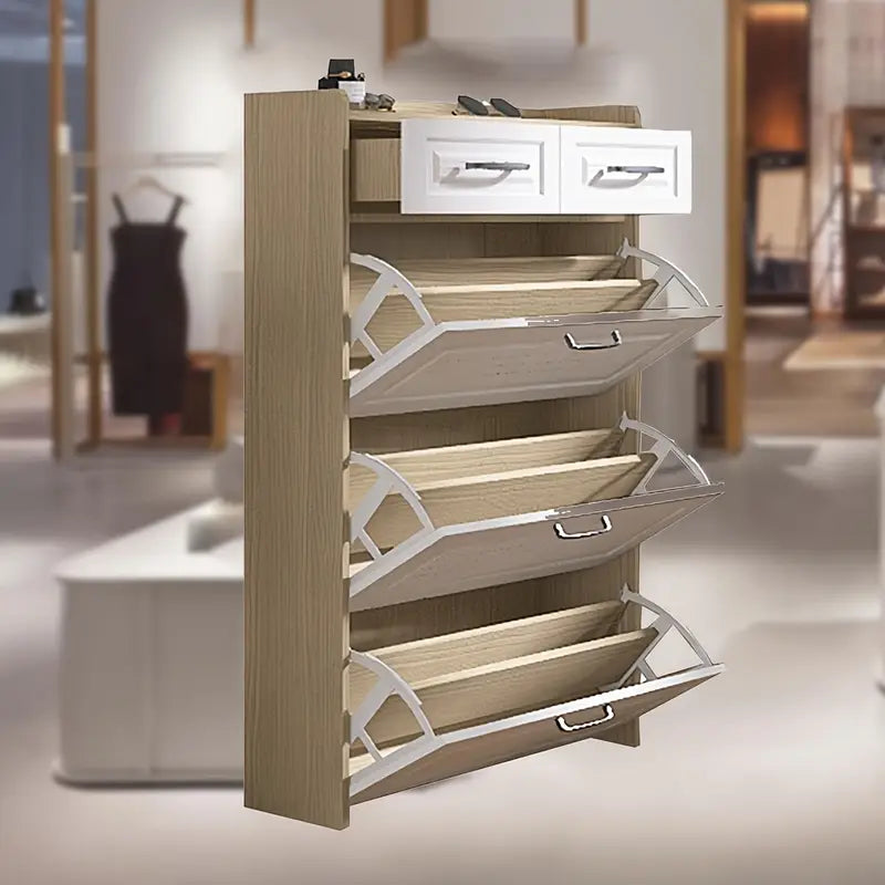 Rangement pour chaussures peu encombrant ⭐️ Meuble d'entrée élégant (2 achetés, 1 offert)